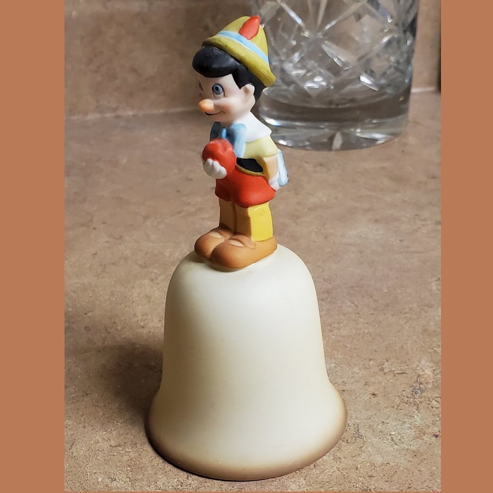 Pinocchio Disney Collectible China Bell - Vintage